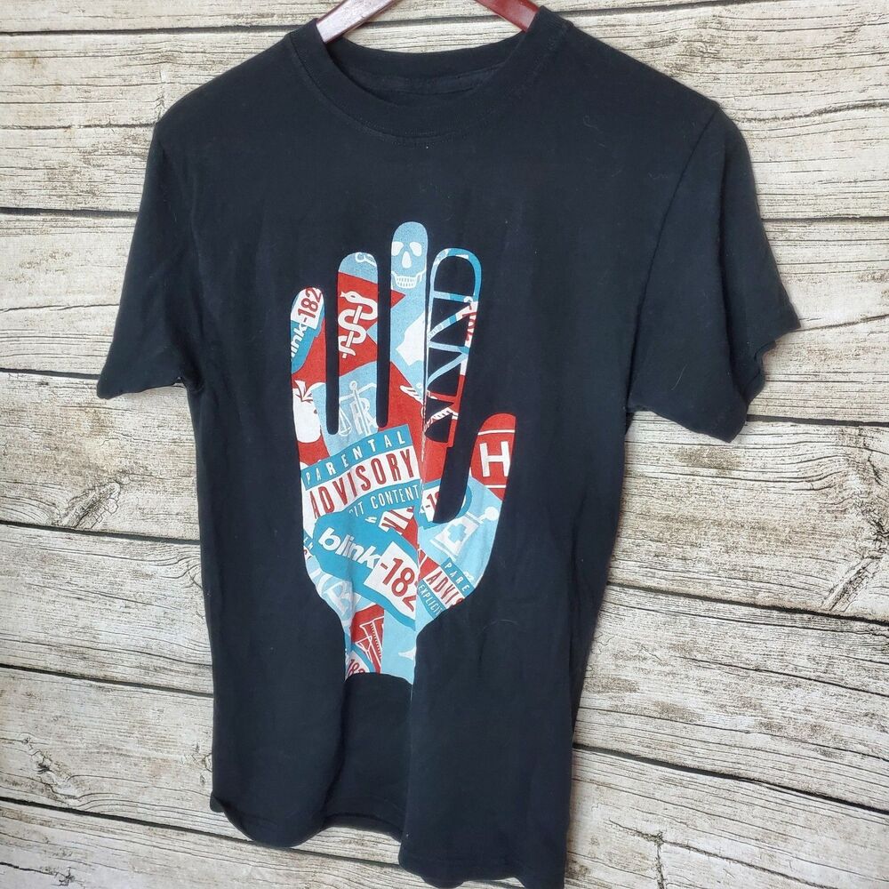Blink 182 - Sticker Hand Shirt Size Small